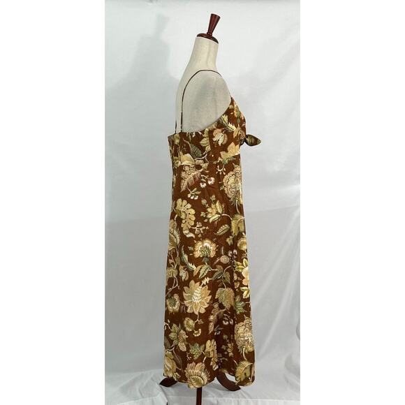 SEZANE Sz 46 14 Chiaretta Dress Adana
Maxi Brown Floral Linen Blend NWT - Picture 9 of 14